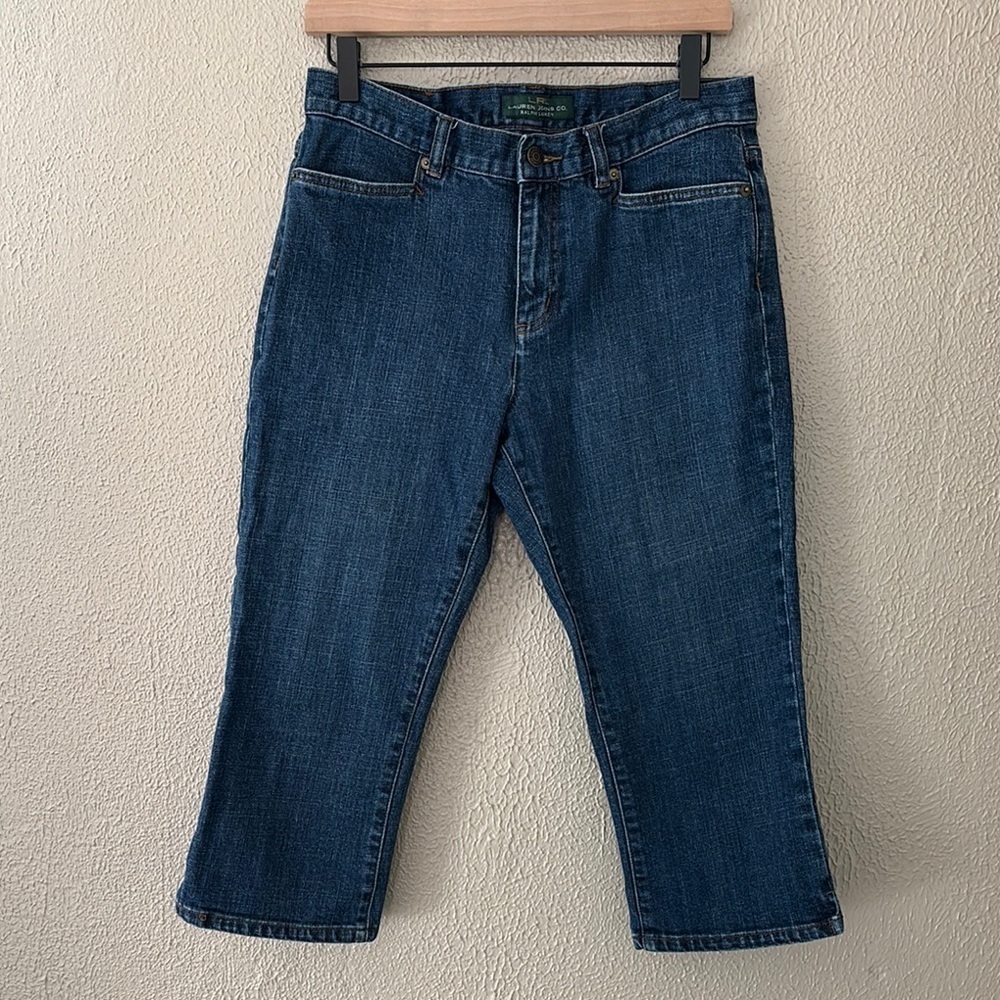 Women’s Lauren Jeans Co Ralph Lauren Cotton Capri Jeans, Size 8, Mid Rise